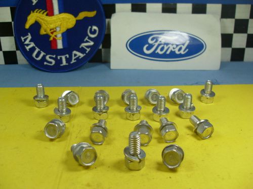 Oem  ford  360, 390, 427, 428 cj  factory steel and or chrome oil pan bolt kit