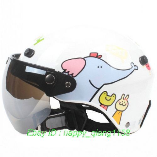 F#23 half face bicycle casco motorcycle white elephant giraffe helmet uv glasses