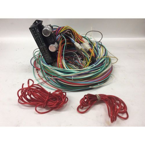 Wire harness kit big 15 fuse 118 terminal colored complete car truck no reserve