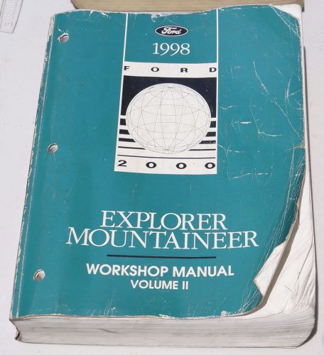 1998 ford explorer mountaineer oem service shop manual volume 2