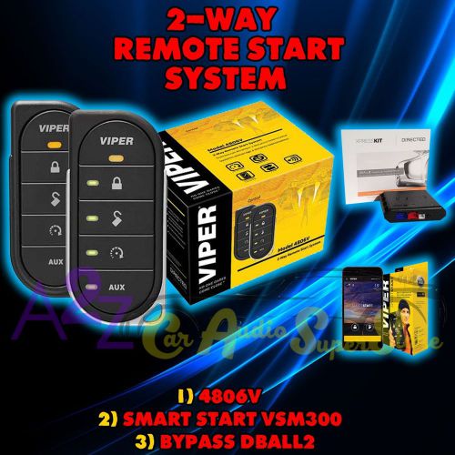 Viper 4806v 2016 model 2 way alarm and remote start viper +vsm300 + dball2