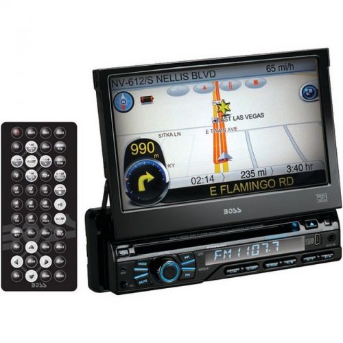 7&#034; single-din in-dash dvd receiver with navigation &amp; bluetooth
