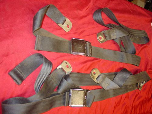 Vintage chrome latch seat belts, nhra, scta, hotrod