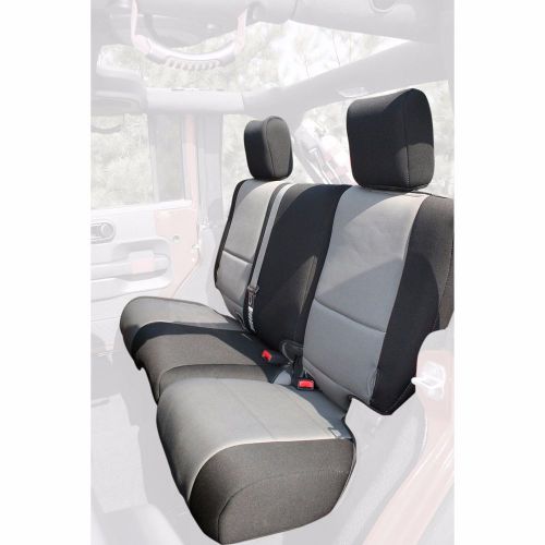 Rugged ridge seat cover, rar 2dr 07-10 grey/black
