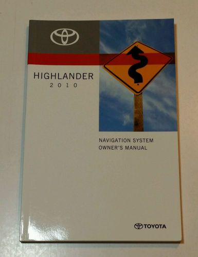 2010 toyota highlander navigation user guide system owners manual limited sport