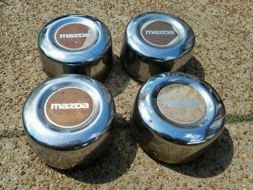 Set of 4 oem mazda b2000 b2200 b2600 pickup 14&#034; steel wheel hubcaps center caps