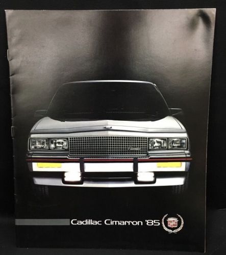 1985 cadillac cimarron car brochure catalog nice