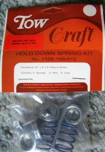 Tow craft hold down spring kit no. 1105-100-012 for dexter 10&#034;x2-1/4 brakes