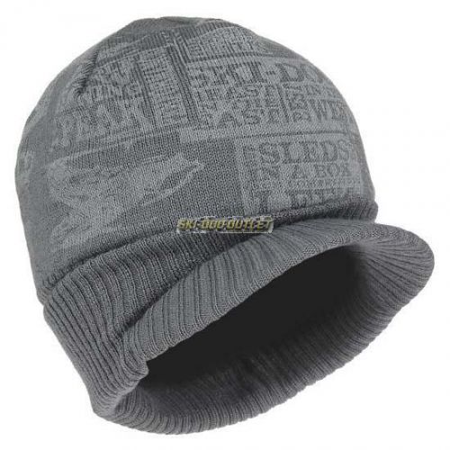 Ski-doo teen  knitted cap - charcoal grey