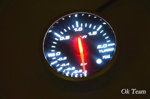 Universal car autogauge boost turbo psi pressure vacuum gauge meter led new