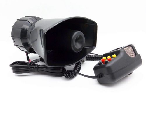 100w 12v car truck alarm police fire loud speaker pa siren horn mic system kit