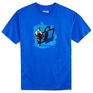 Icon banger mens short sleeve t-shirt blue
