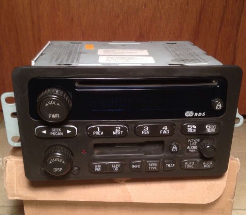 02 03 chevy s-10 gmc sonoma cd &amp; cassette player rds