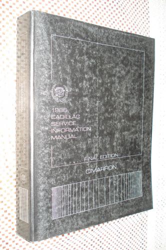 1986 cadillac cimarron shop manual original service book rare repair book nr