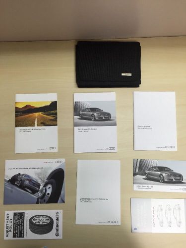 Audi a5 coupe 2012 owners manual  books  with case oem
