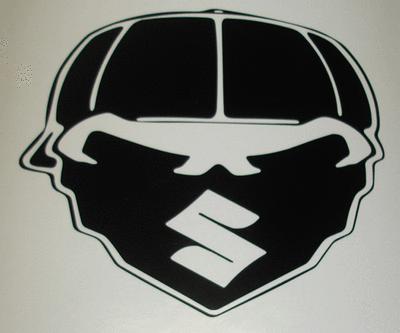 Suzuki s skull decal\sticker 