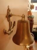 Brass metal ship bell with ringer!!