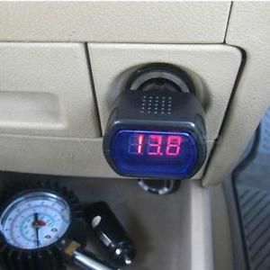 Mini car battery voltage monitor voltage meter 12v/24v ph k0tg