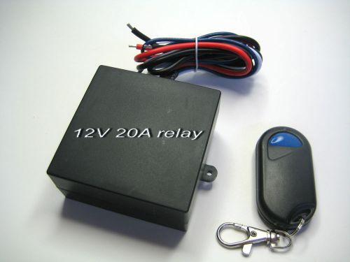20a 12v on off contact relay switch with one wirless remote control key fob rx10