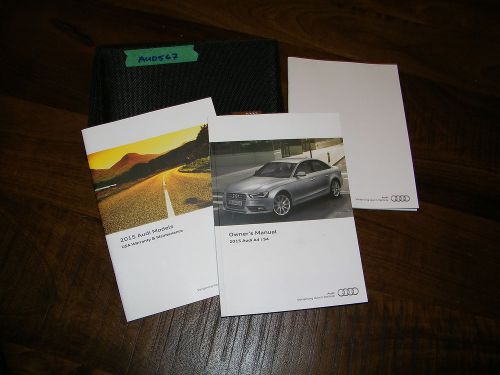 2015 audi a4 owners manual with case aud567