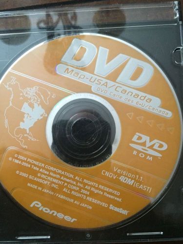Pioneer nav dvd map disc