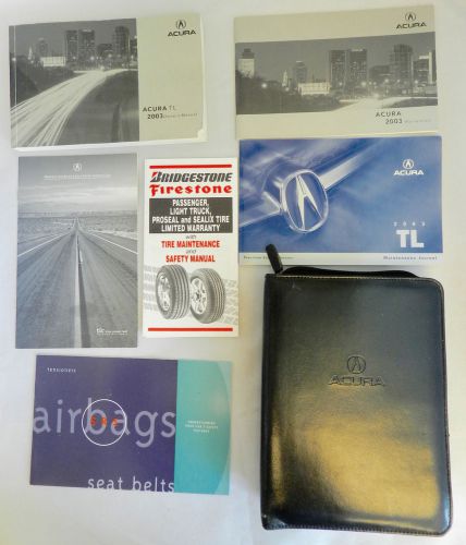 2003 acura tl oem owners manual with case 31s0k640