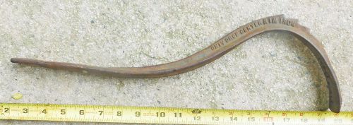 Antique tire iron tool for vintage cars &amp; trucks &#034;drop center rim iron&#034;