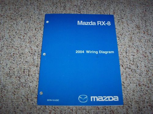 2004 mazda rx-8 rx8 factory electrical wiring diagram manual sport 1.3l r2