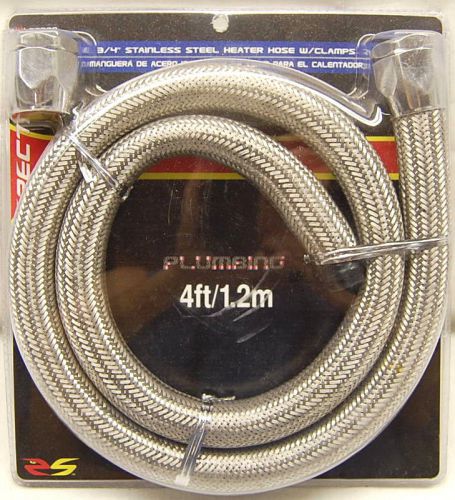 Spectre 39798 steel braided heater hose kit 3/4&#034; id x 4&#039; magna clamp ends