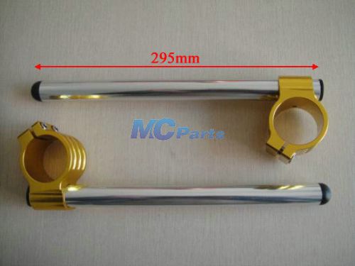 Adjustable 45mm cnc handlebars handle bar clip on honda cbr900rr 93-99 gold