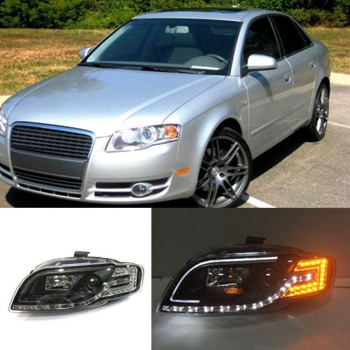 For audi a4 b7 2005-2008 led high+low beam assembly headlight bi xenon projector
