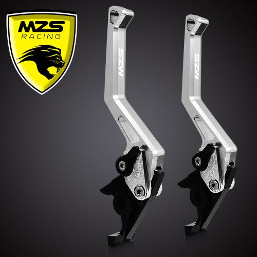 Mzs brake clutch levers for kawasaki zx7r/zx7rr 89-03 zx9r 94-97/zx10r 88 silver