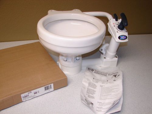 *new* jabsco 29090‑3000 twist n lock manual toilet, compact marine boat toilet