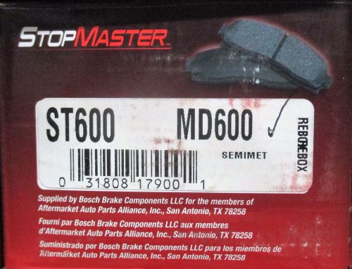 Brand new stop master md600 front semi-metallic brake pads fits vehicles listed