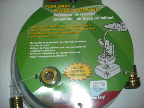 Rv - tank wand faucet hose kit with faucet adapter included - new!