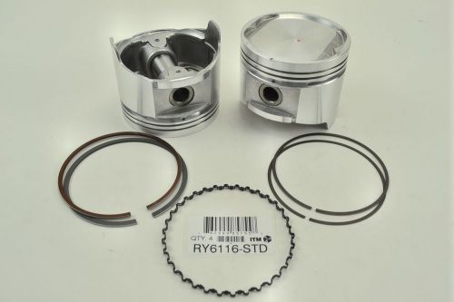 Engine piston kit itm ry6116-std fits 81-83 nissan 720 2.2l-l4