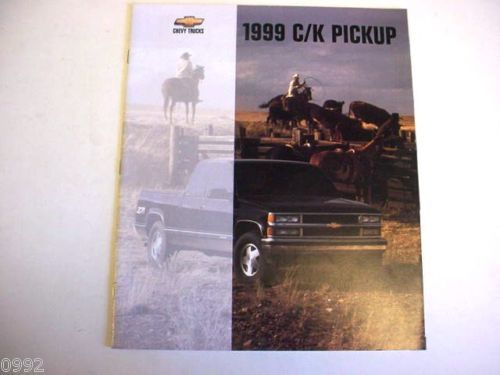 1999 chevy c/k pickup truck 20 page color brochure