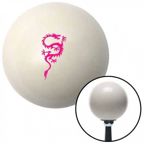 Pink &#039;s&#039; shaped dragon  ivory shift knob with 16mm x 1.5 insert wholesale