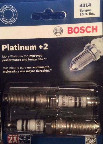 Bosch spark plugs 4314 torque 15 ft. lbs.  platinum +2