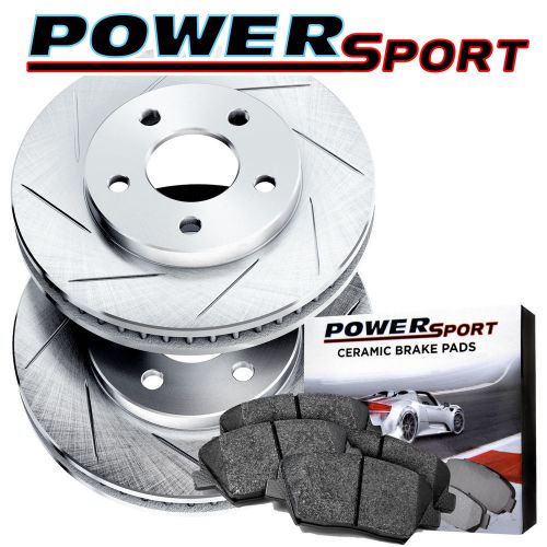 Brake rotors [front kit] powersport *slotted only* + ceramic pads bu00531