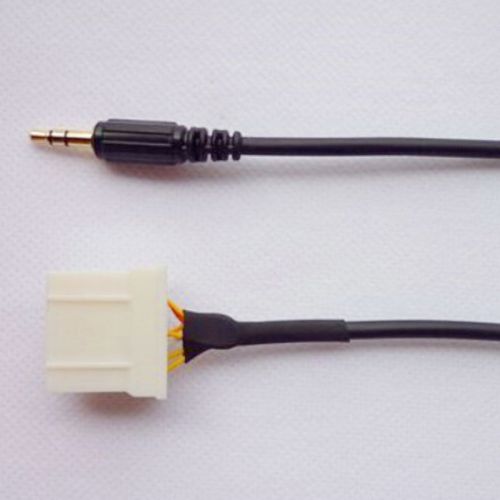 1pcs new 1.5m 3.5mm plastic cable stereo audio aux  for mazda 3 mazda 6 b70 m3