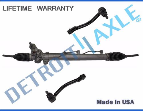 Complete power steering rack and pinion assembly + outer tie rod ends for sonata
