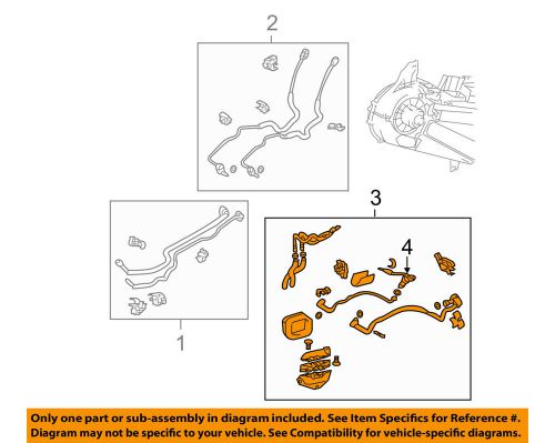 Toyota oem 04-06 sienna 3.3l-v6 rear ac lines-tube assembly 8884008160