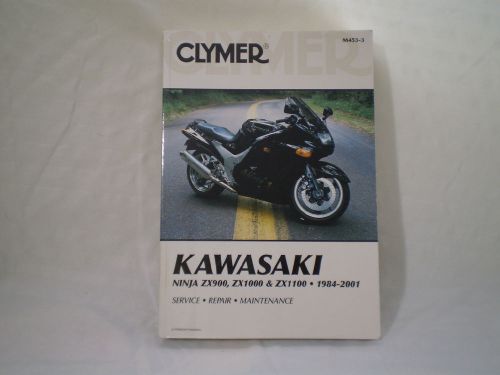 Kawasaki ninja zx900 zx1000 zx1100 &#039;84-&#039;01 clymer service repair manual