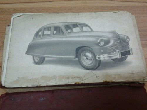 1950 standard vanguard instruction book-well used