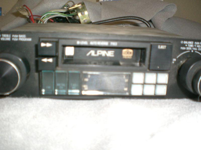Vintage Alpine 7163 AM/FM car stereo cassette tape classic, US $75.00, image 1