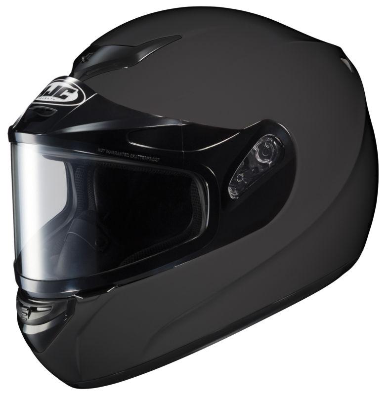 Hjc cl-16 full face snowmobile helmet matte black size large