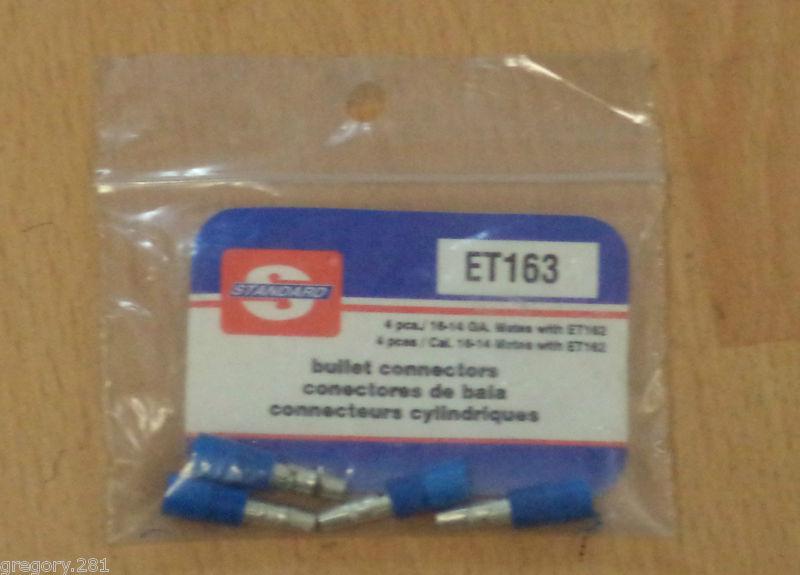 4 pcs. standard bullet connectors et163 16-14 ga. new! mates with et162