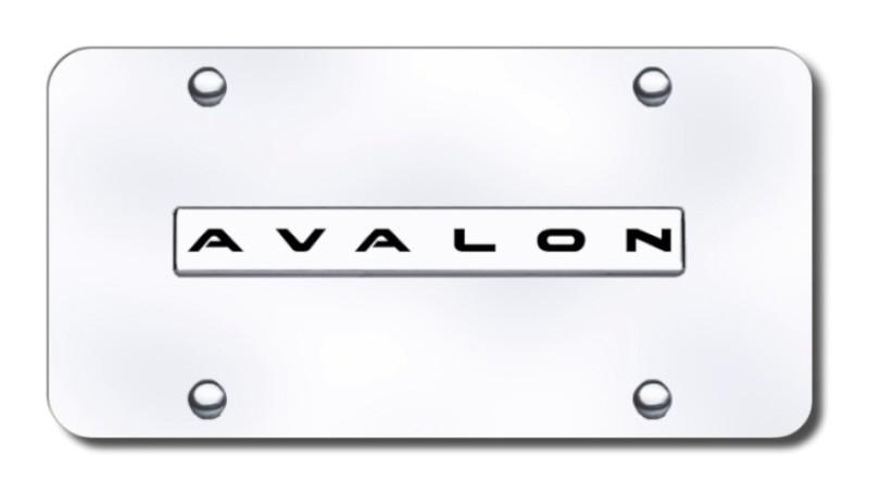 Toyota avalon name chrome on chrome license plate made in usa genuine