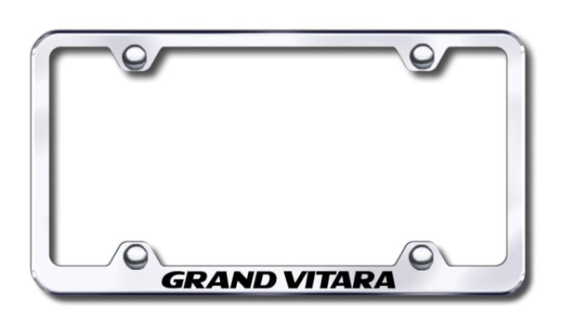 Suzuki grand vitara wide body  engraved chrome license plate frame made in usa